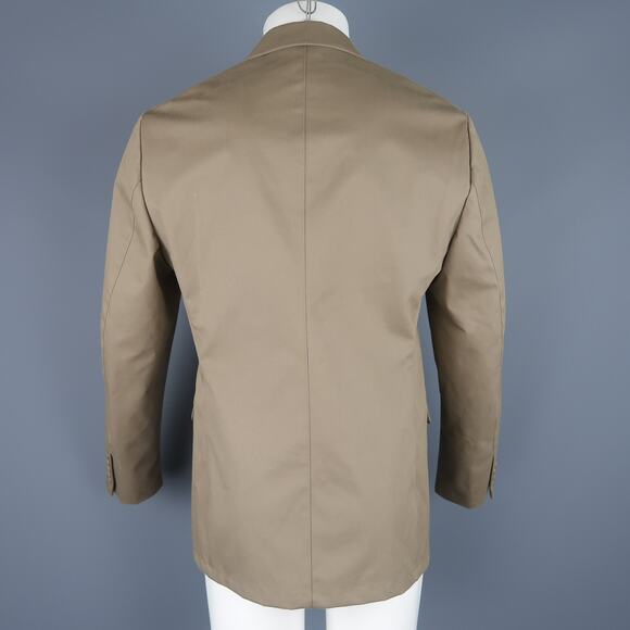 CALVIN KLEIN COLLECTION 38 Taupe Cotton Blend Notch Lapel Sport Coat Jacket - Picture 4 of 6